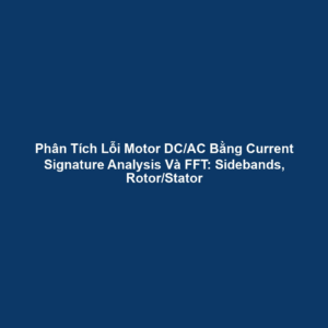 Phân Tích Lỗi Motor DC/AC Bằng Current Signature Analysis Và FFT: Sidebands, Rotor/Stator